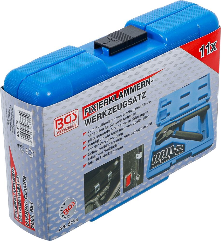 BGS Fixierklammern Satz mit Klammernzange 11 teilig Produktbild BGS Fixierklammern Satz mit Klammernzange 11 teilig bild 9