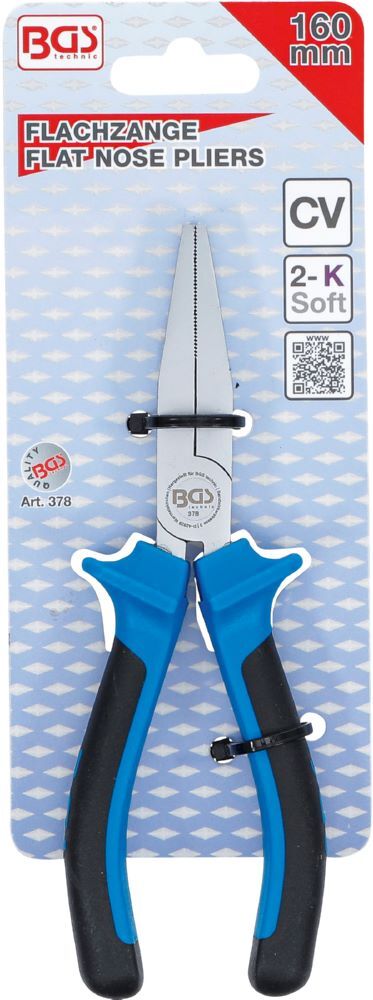 BGS Flachzange 160 mm Blau Produktbild BGS Flachzange 160 mm Blau bild 5