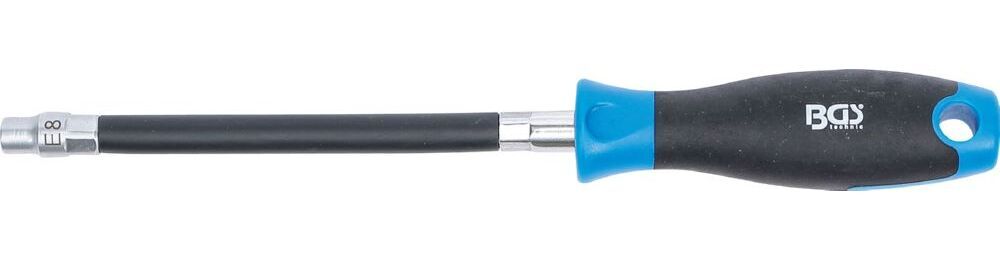 Produktbild Flexibler Schraubendreher mit Rundgriff E-Profil E8 Klingenlänge 150 mm bild 2