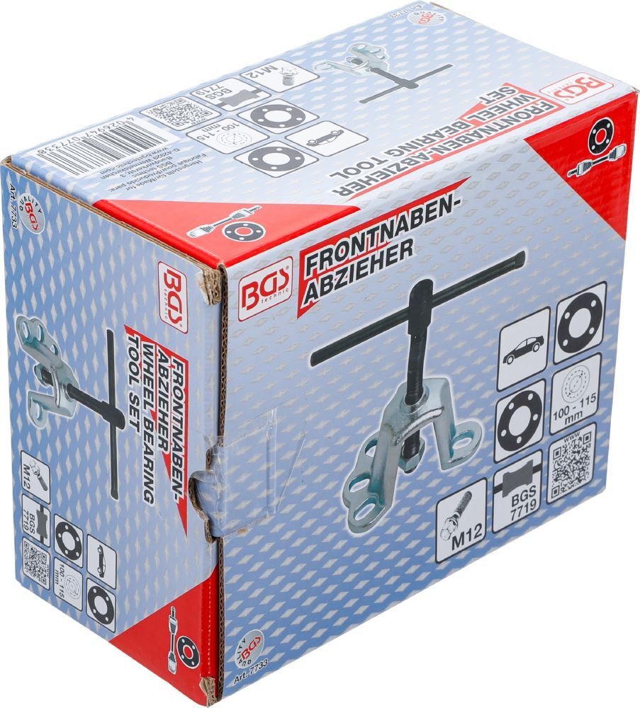 BGS Frontnaben Abzieher 4- & 5-Loch Lochkreis 100 - 115 mm Produktbild BGS Frontnaben Abzieher 4- & 5-Loch Lochkreis 100 - 115 mm bild 4