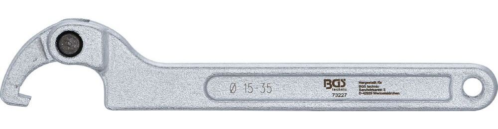 Produktbild Gelenk Hakenschlüssel mit Nase 15 - 35 mm bild 3