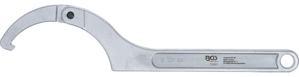 Produktbild Gelenk Hakenschlüssel mit Nase 120 - 180 mm bild 3