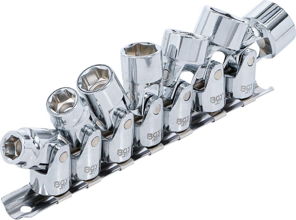 Produktbild Gelenk Steckschlüssel Satz Sechskant  Innenvierkant 3/8 Zoll 7 teilig bild 2