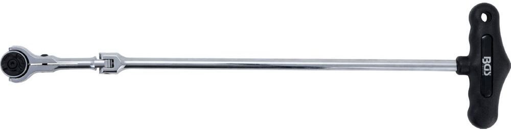 Produktbild BGS Gelenkknarre mit T-Griff abwinkelbar Abtrieb Außenvierkant 6,3 mm 1/4 Zoll