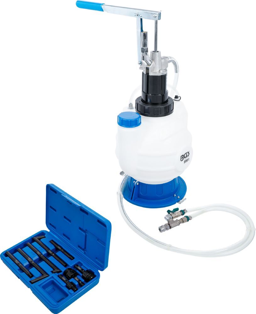 Produktbild BGS Getriebeöl-Befüllgerät mit Handpumpe und Rücklaufsystem 8 Adaptern 7 Liter