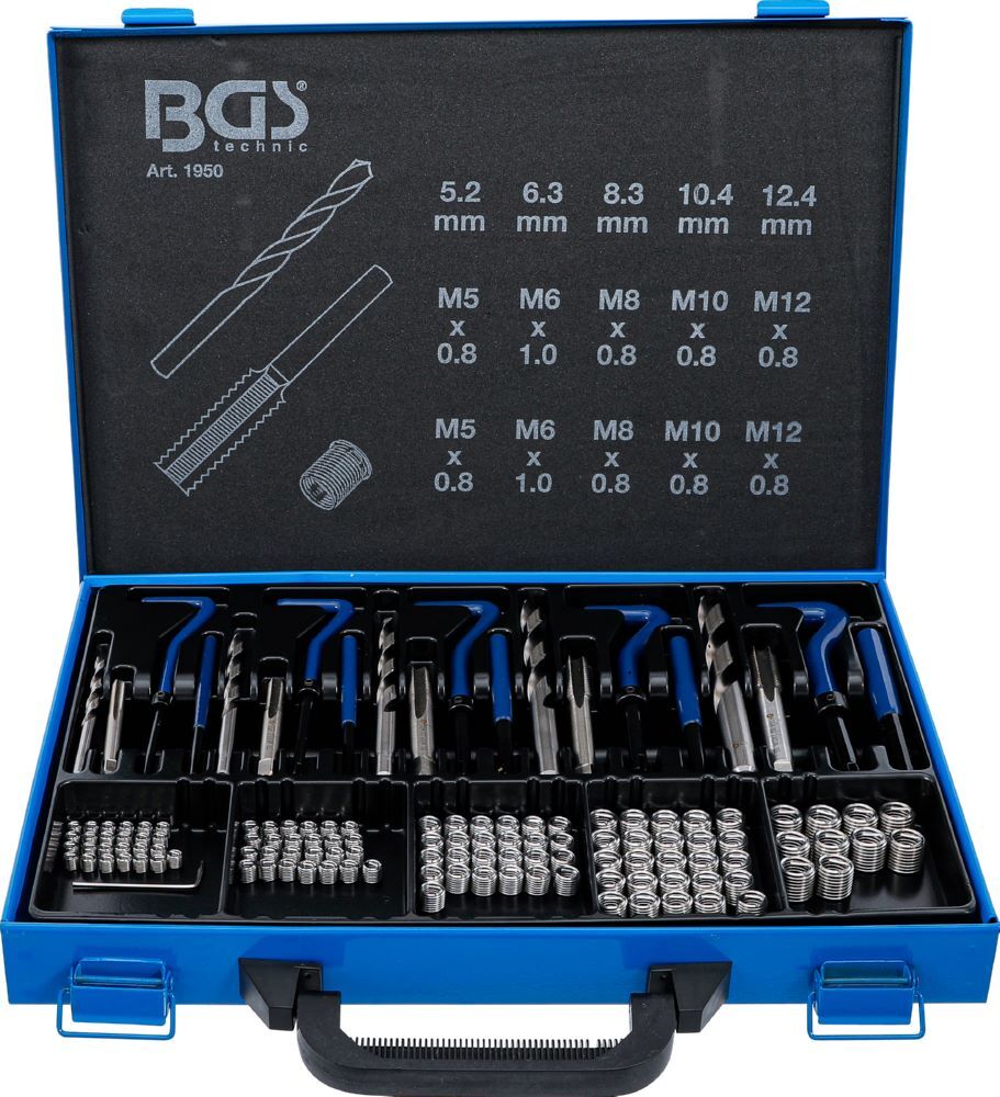 Produktbild BGS Gewinde Reparatursatz M5 - M12 130 teilig