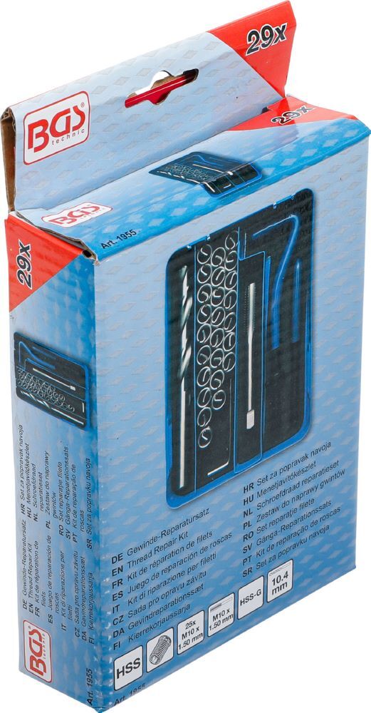 Produktbild Gewinde Reparatursatz M10 x 1,5 29 teilig bild 6