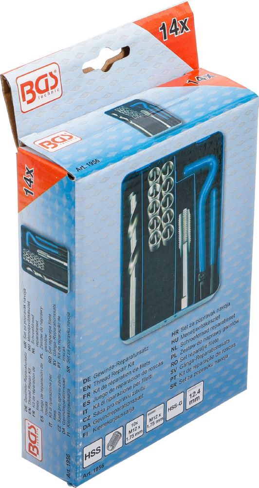 Produktbild Gewinde Reparatursatz M12 x 1,75 14 teilig bild 6