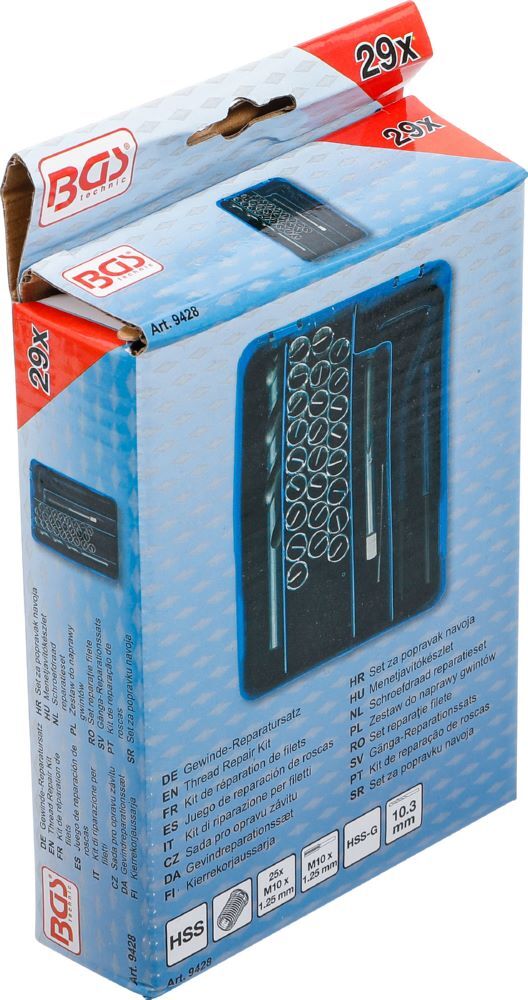 Produktbild Gewinde Reparatursatz M10 x 1.25 29 teilig bild 6