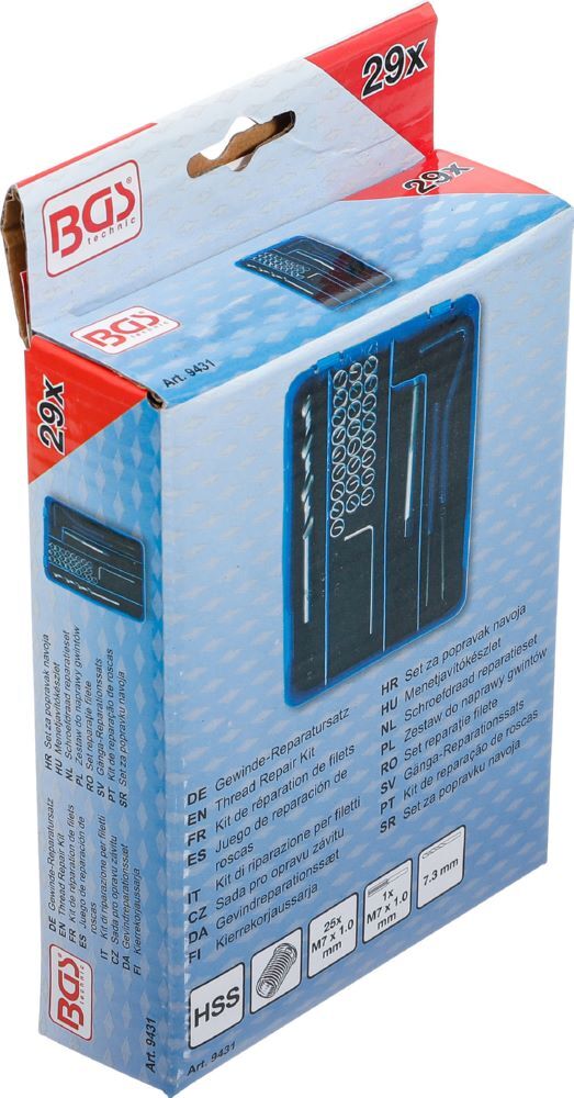 Produktbild Gewinde Reparatursatz M7 x 1.0 29 teilig bild 6