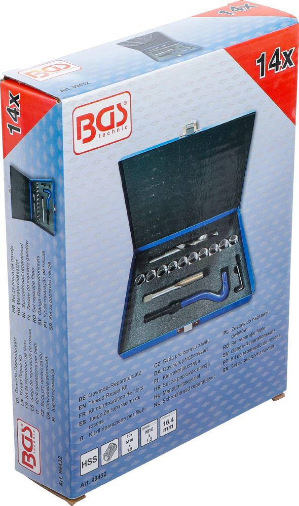 Produktbild Gewinde Reparatursatz M16 x 1,5 14 teilig bild 6