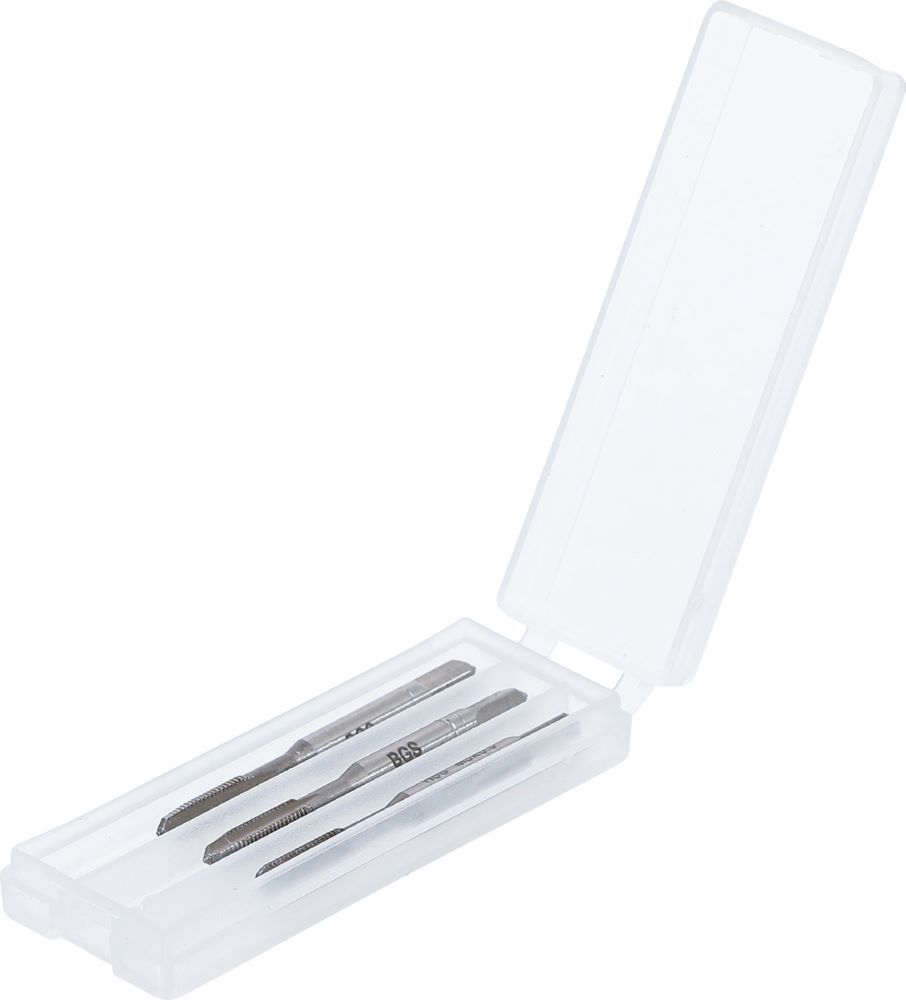 Produktbild Gewindebohrer Satz Vor- Mittel- und Fertigschneider HSS-G M3 x 0,5 3 teilig bild 2