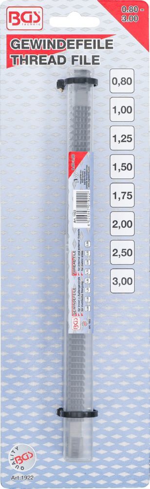 Produktbild Gewindefeile Innen und Außengewinde metrisch 0,80 - 3,00 mm bild 3