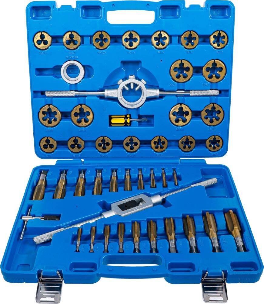 BGS Gewindeschneid Satz M6 - M24 45 teilig Tin-beschichtet Produktbild BGS Gewindeschneid Satz M6 - M24 45 teilig Tin-beschichtet