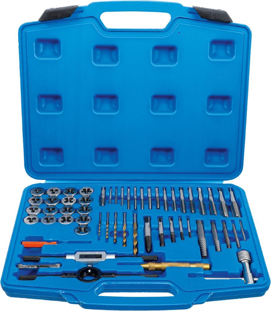 BGS Gewindeschneid Satz 1/4 Zoll - 1/2 Zoll 56 teilig Produktbild BGS Gewindeschneid Satz 1/4 Zoll - 1/2 Zoll 56 teilig
