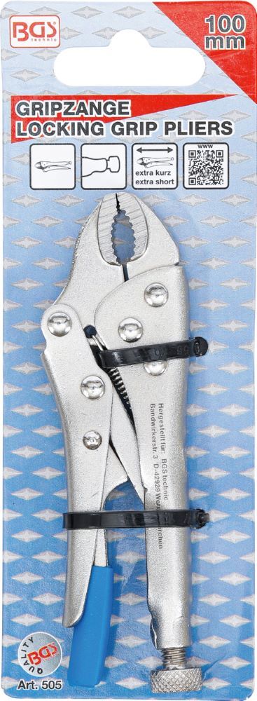 BGS Gripzange extra kurz 100 mm Produktbild BGS Gripzange extra kurz 100 mm bild 5