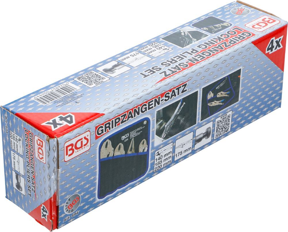 BGS Gripzangen Satz 4 teilig Produktbild BGS Gripzangen Satz 4 teilig bild 6
