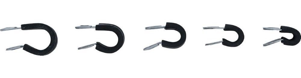 Produktbild Gummierte Schlauchklemmen-Sortiment Durchmesser 6 - 16 mm 18 teilig bild 2