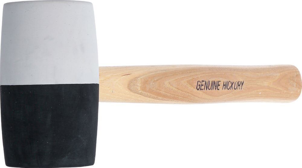 BGS Gummihammer Hickory-Stiel Durchmesser 63 mm 840 g schwarz-weißer Kopf Produktbild BGS Gummihammer Hickory-Stiel Durchmesser 63 mm 840 g schwarz-weißer Kopf bild 3