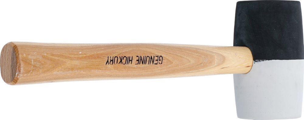 BGS Gummihammer Hickory-Stiel Durchmesser 63 mm 840 g schwarz-weißer Kopf Produktbild BGS Gummihammer Hickory-Stiel Durchmesser 63 mm 840 g schwarz-weißer Kopf bild 4