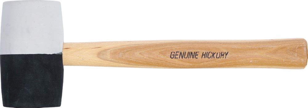 BGS Gummihammer Hickory-Stiel Durchmesser 63 mm 840 g schwarz-weißer Kopf Produktbild BGS Gummihammer Hickory-Stiel Durchmesser 63 mm 840 g schwarz-weißer Kopf bild 5