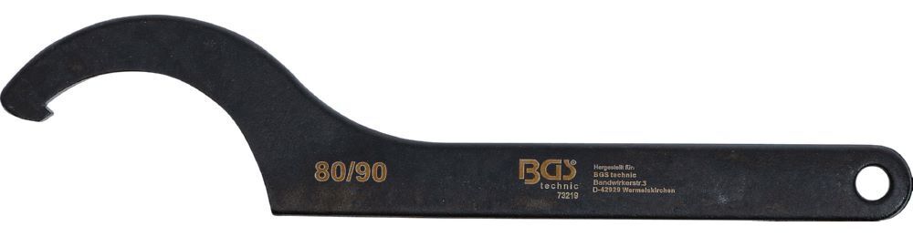 Produktbild Hakenschlüssel mit Nase 80 - 90 mm bild 2
