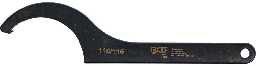 Produktbild Hakenschlüssel mit Nase 110 - 115 mm bild 2