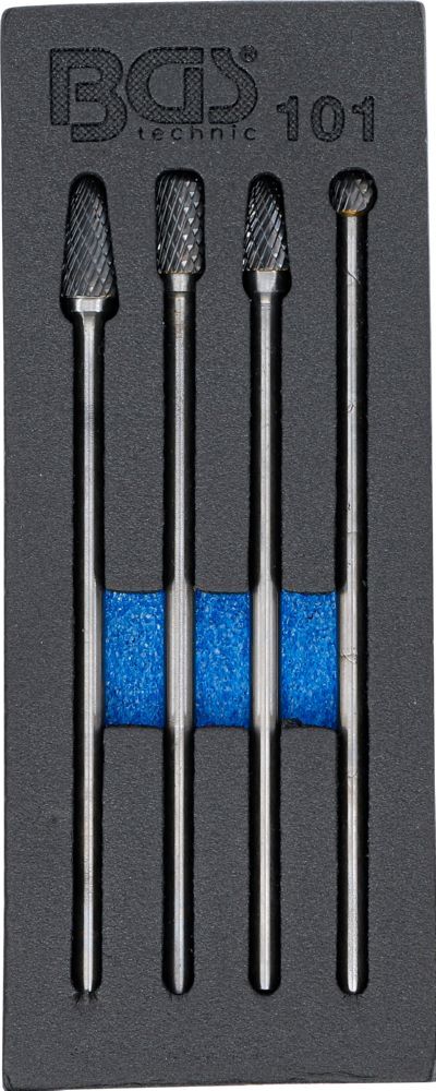 Produktbild BGS HSS Fräser Satz extra lang 4 teilig