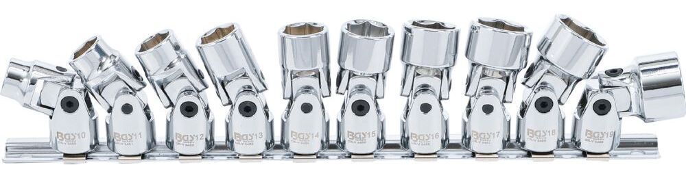 Produktbild BGS Kardangelenk Einsatz Satz Sechskant Innenvierkant 3/8 Zoll 10 teilig