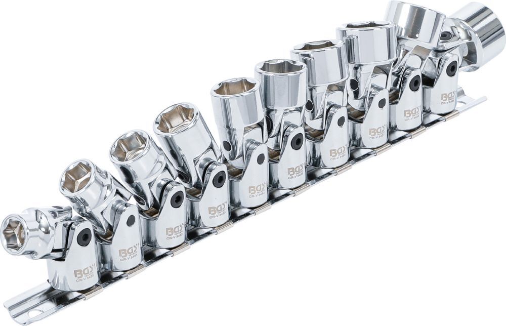 Produktbild Kardangelenk Einsatz Satz Sechskant Innenvierkant 3/8 Zoll 10 teilig bild 2