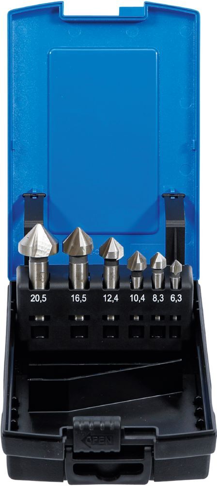 Produktbild BGS Kegelsenker Satz HSS DIN 335 Form C 6 teilig