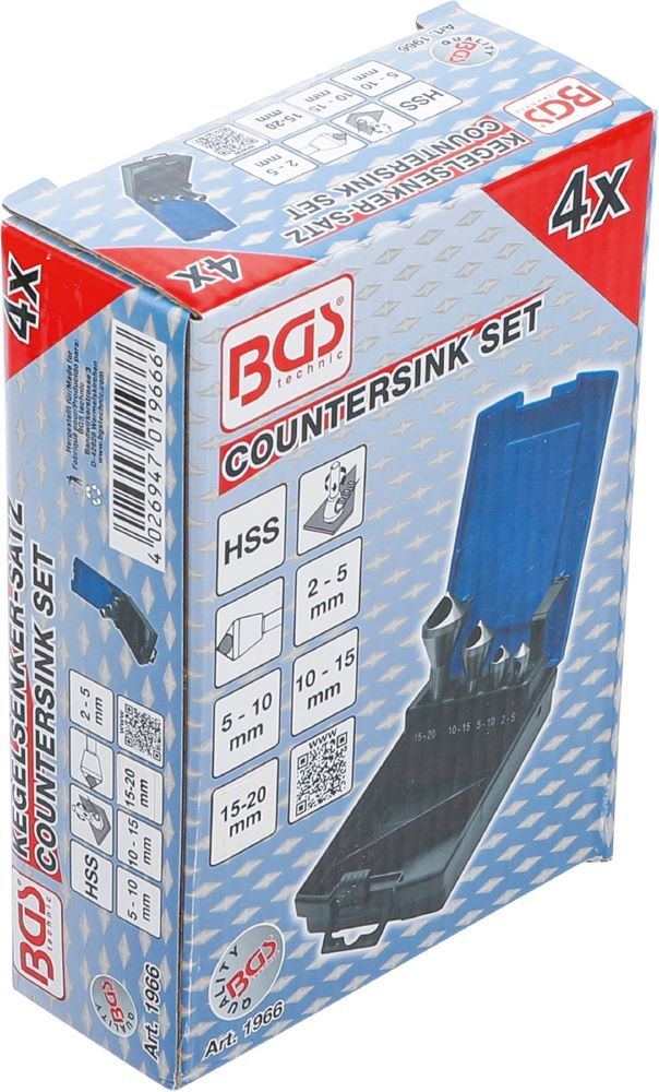 Produktbild Kegelsenker Satz mit Querloch 4 teilig bild 6