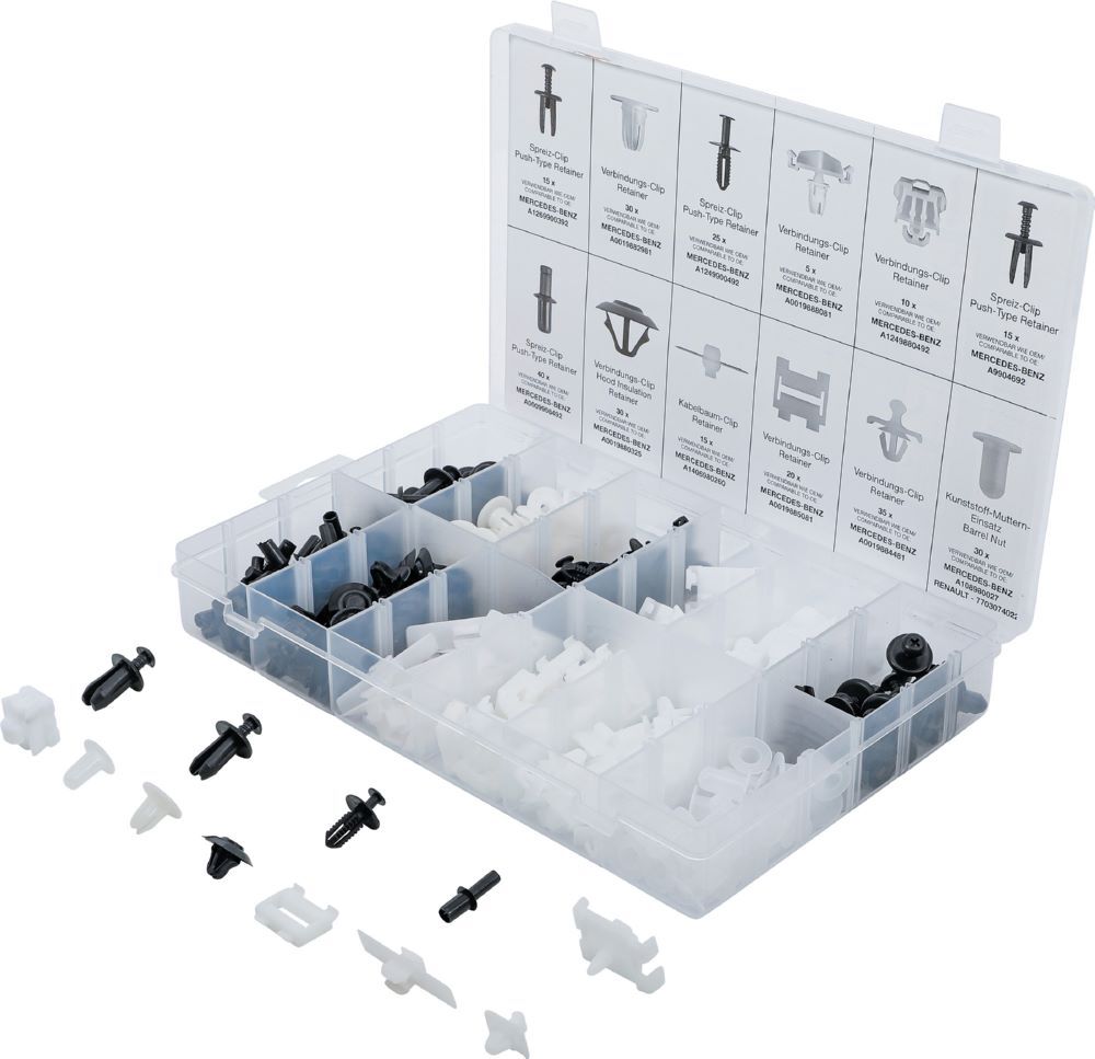 Produktbild BGS Kfz Befestigungsclip Sortiment für Mercedes-Benz 270 teilig