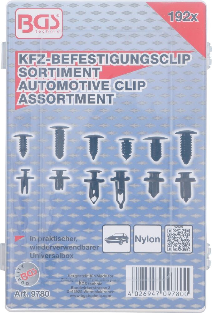 Produktbild Kfz Befestigungsclip Sortiment universal 192 teilig bild 3