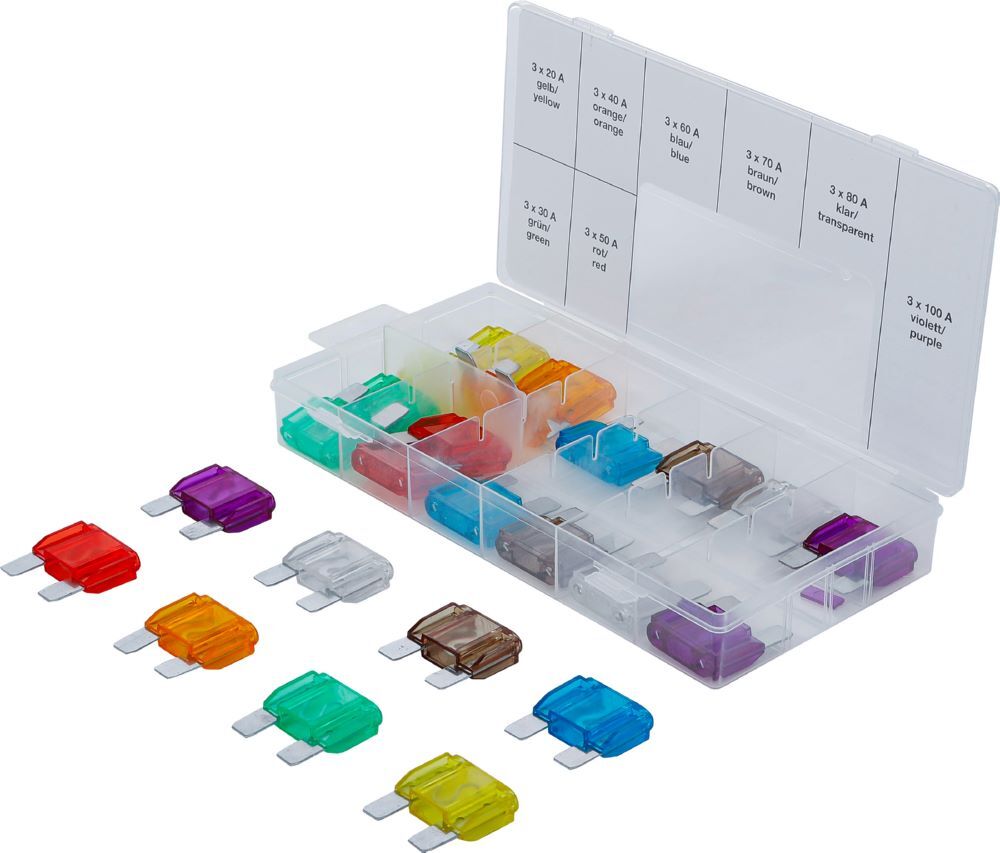 Produktbild BGS Kfz Sicherungs Sortiment Maxi 24 teilig