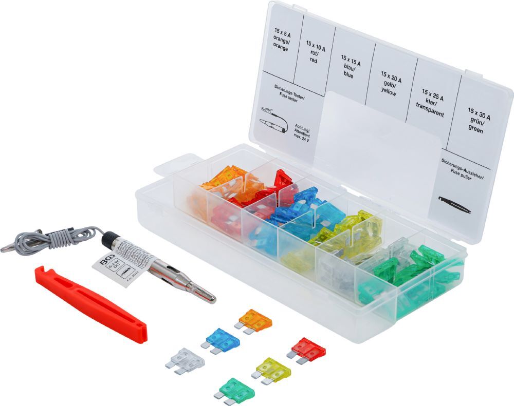 Produktbild BGS Kfz Sicherungs Sortiment Standard 92 teilig