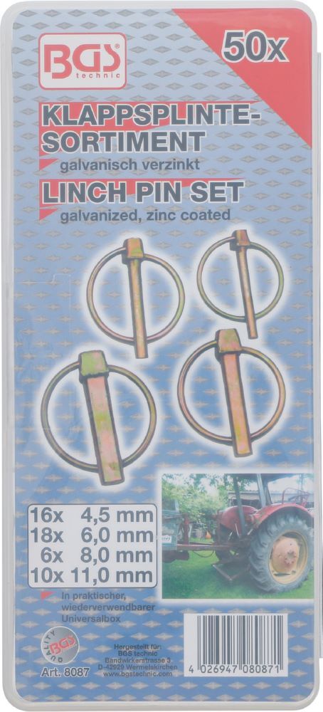 Produktbild Klappsplinte Sortiment 50 teilig bild 3