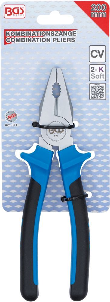 BGS Kombinationszange 200 mm Blau Produktbild BGS Kombinationszange 200 mm Blau bild 5