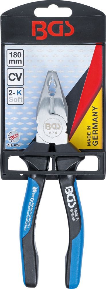 BGS Kombizange mit Facette und Schneider 180 mm Produktbild BGS Kombizange mit Facette und Schneider 180 mm bild 5