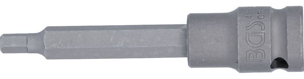 Produktbild Kraft Bit Innensechskant 6 mm Einsatz Länge 100 mm Antrieb Innenvierkant 12,5 mm bild 2