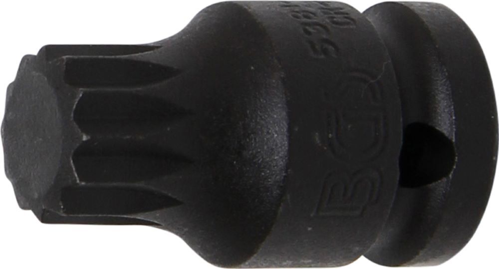 Produktbild BGS Kraft Bit Innenvielzahn M18 Einsatz Länge 43 mm Antrieb Innenvierkant 12,5 mm