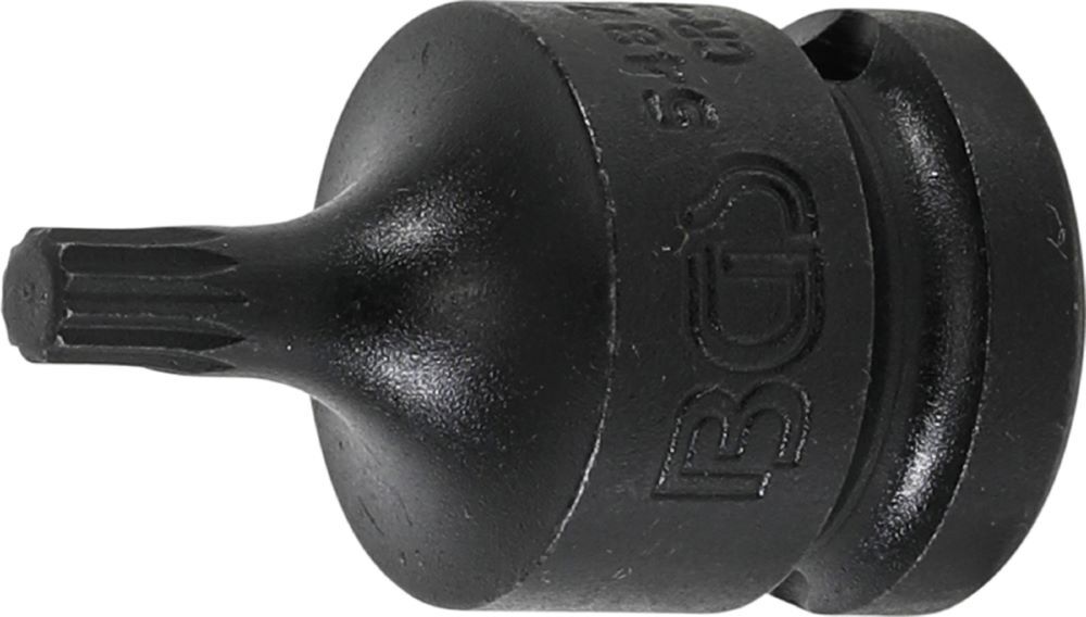 Produktbild BGS Kraft Bit Innenvielzahn M6 Einsatz Länge 42 mm Antrieb Innenvierkant 12,5 mm