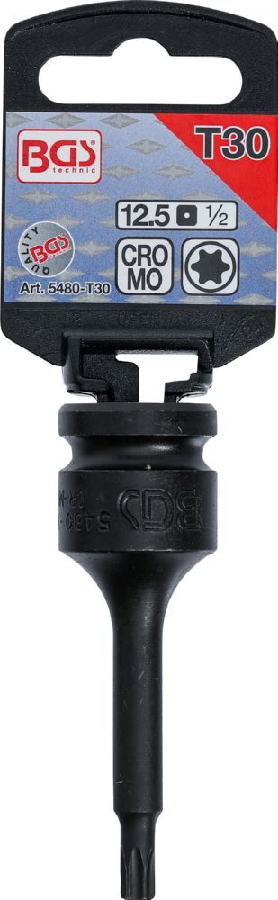 Produktbild Kraft Bit T30 Einsatz Länge 75 mm Antrieb Innenvierkant 12,5 mm 1/2 Zoll bild 2