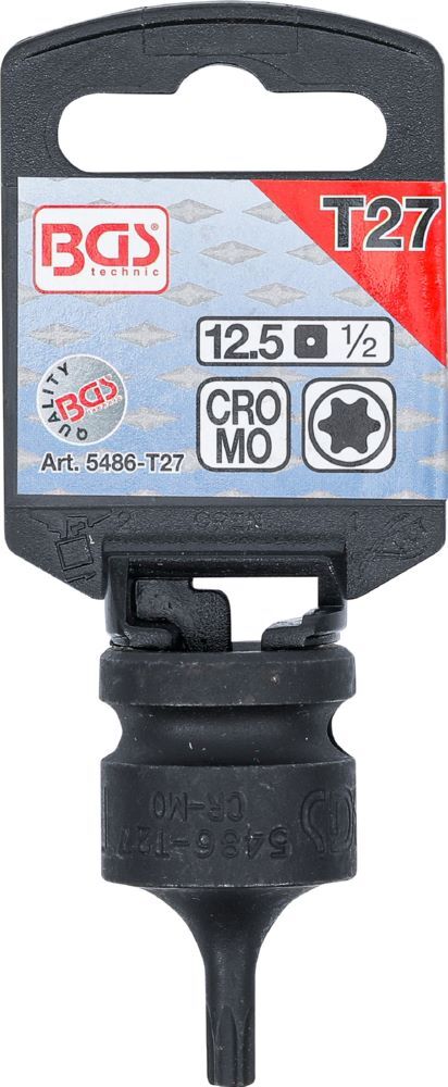 Produktbild Kraft Bit T27 Einsatz Länge 42 mm Antrieb Innenvierkant 12,5 mm 1/2 Zoll bild 2