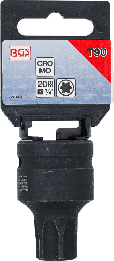 Produktbild Kraft Bit T90 Einsatz Länge 60 mm Antrieb Innenvierkant 20 mm 3/4 Zoll  bild 3