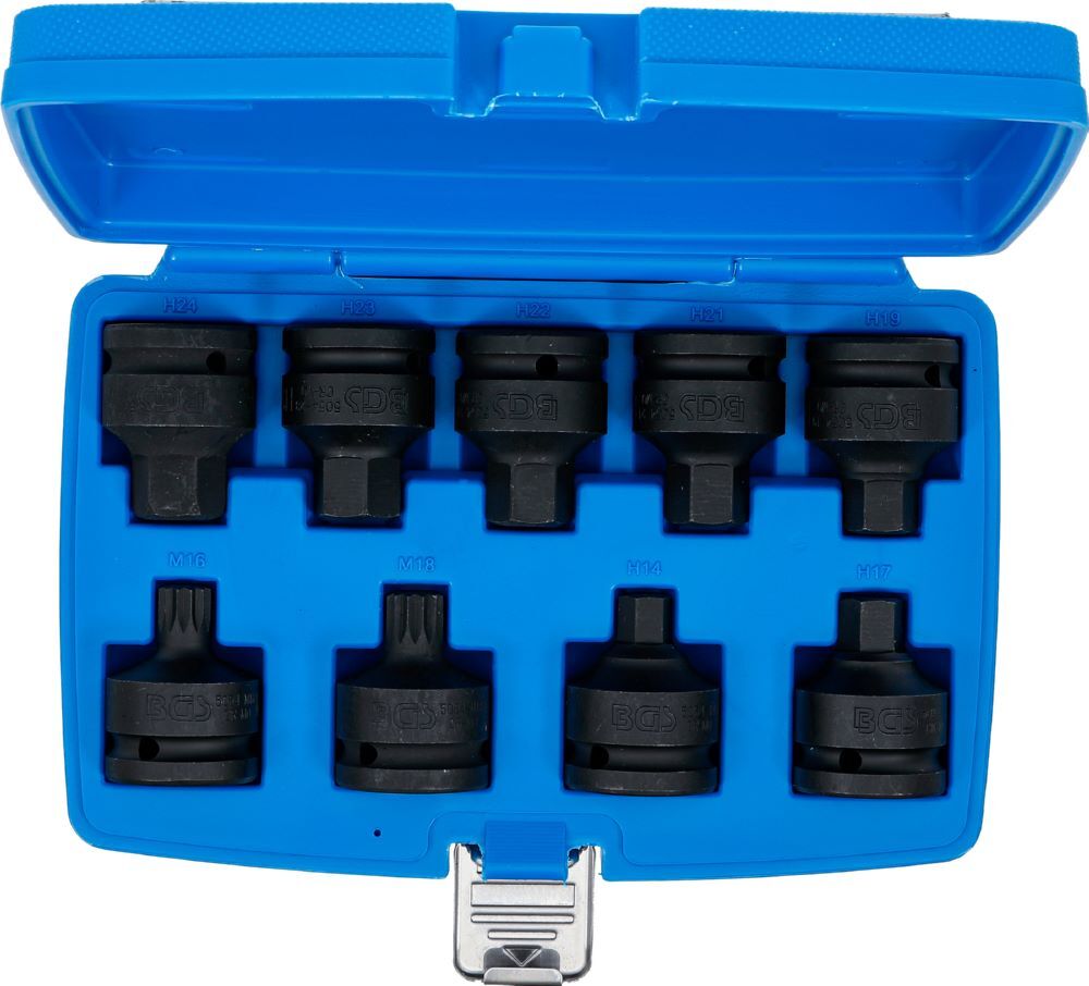 Produktbild Kraft Bit Einsatz Satz Antrieb Innenvierkant 3/4 Zoll 9 teilig bild 4
