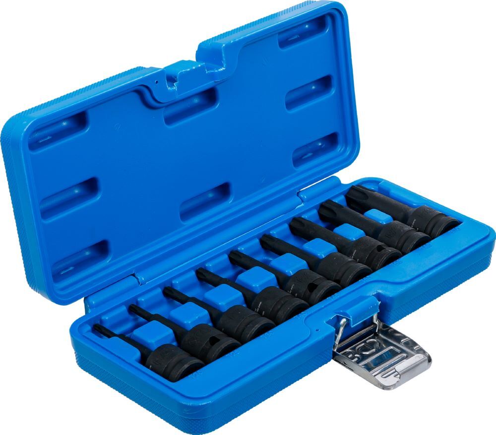 Produktbild Kraft Bit Einsatz Satz Antrieb Innenvierkant 1/2 Zoll Torx T20-T70 9 teilig bild 2