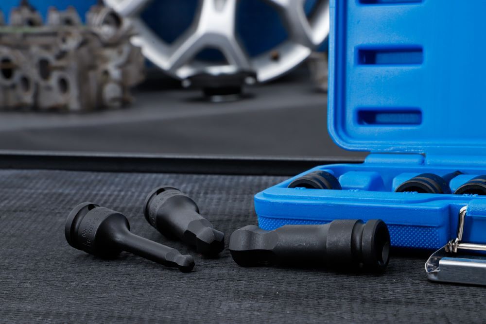 Produktbild Kraft Bit Einsatz Satz 8 teilig Länge 75 mm Antrieb Innenvierkant 12,5 mm bild 2