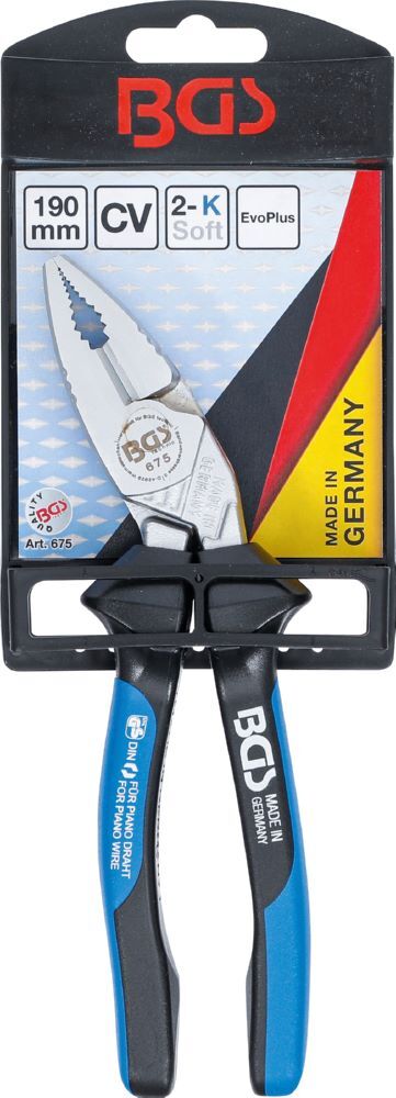 BGS Kraft Kombizange mit Schneide EvoPlus 190 mm Produktbild BGS Kraft Kombizange mit Schneide EvoPlus 190 mm bild 5