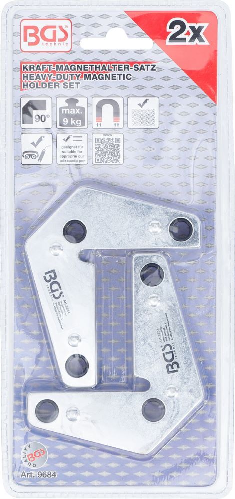 BGS Kraft Magnethalter Satz L-Form 2 teilig Produktbild BGS Kraft Magnethalter Satz L-Form 2 teilig bild 3